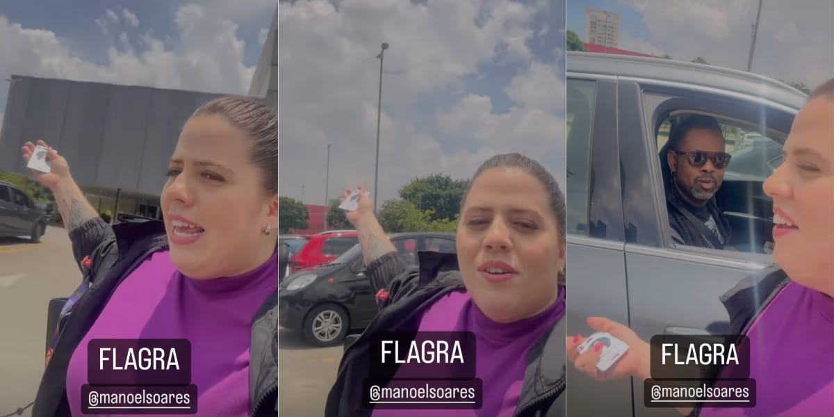 Tati Machado estava rodando feliz com o clima e foi flagrada por Manoel Soares no estacionamento da Globo (Reprodução: Instagram)