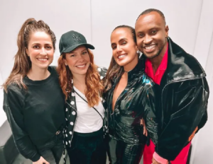 Eduarda Porto, Fernanda Souza, Carol Peixinho e Thiaguinho (Foto: Divulgação - Instagram))