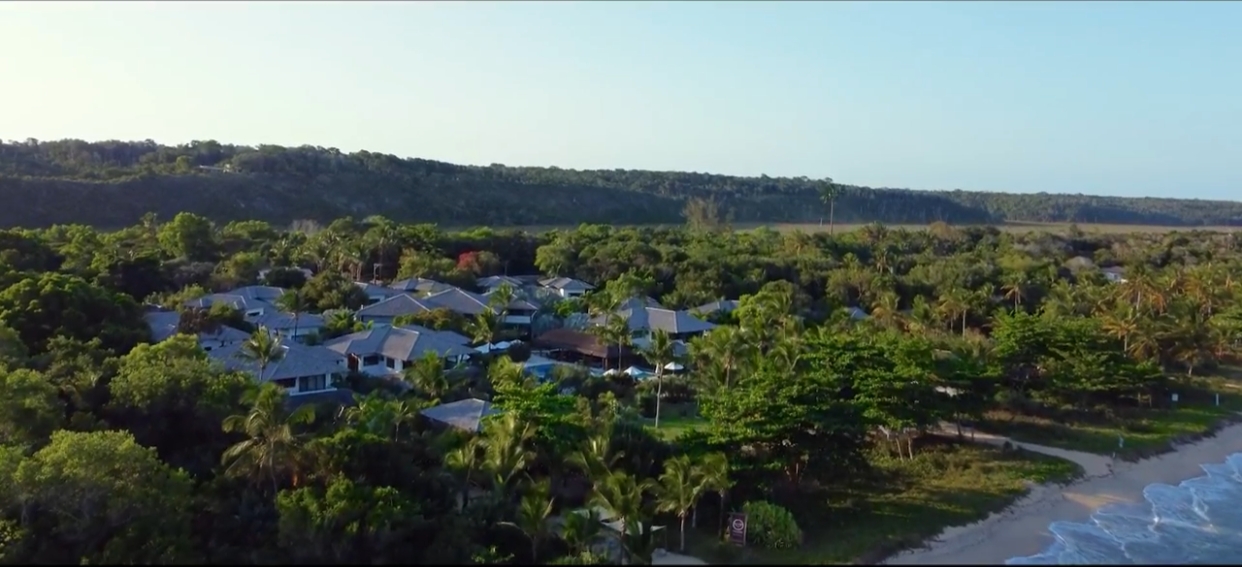 Vista aérea do spa e resort Campo Belo (Reprodução)