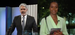 William Bonner e Maju Coutinho viram outra âncora furar a fila na Globo- Foto: Montagem/TV Foco