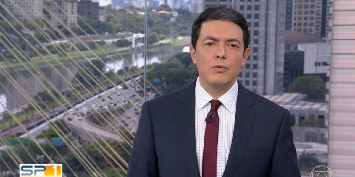 Alan Severiano exibe recado de Ana Beatriz no "SP1" (Foto Reprodução/TV Globo)