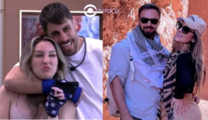 Farsa no BBB23: Amanda diz que é solteira, troca carícias no reality e sogra expõe fotos e desmascara tudo (Foto: Reprodução / Globoplay / Instagram)