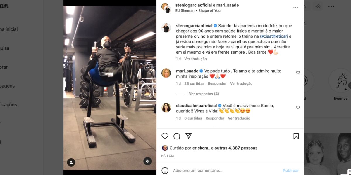 Stênio Garcia choca o Brasil ao surgir humilhando novinhos e faz flexões que nem Silvio Santos consegue (Fotos: reprodução / Instagram e SBT)