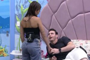 BBB23 - Key dá outro fora em Gustavo e desperta a fúria do público: "Falsa" (Foto: Reprodução / Globoplay)