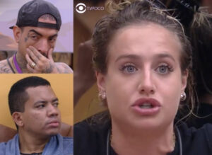 Bruna Griphao no quarto deserto do BBB23; atriz deu bronca nos aliados durante a madrugada (Foto: Reprodução / Globoplay)