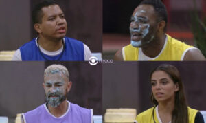 BBB23 - Fred humilha Bruno em Jogo da Discórdia com tortada, tombaço e clima pegando fogo (Foto: Reprodução / Globo)