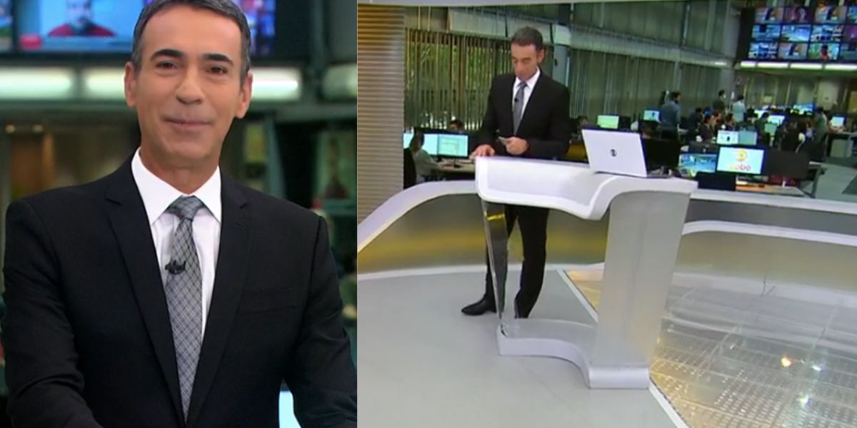 Ao vivo na GloboNews, César Tralli fica em choque ao ouvir