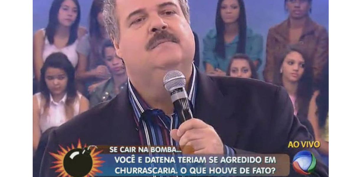 Gilberto Barros, antiga estrela da Band, foi condenado à prisão devido a fala homofóbica e lidou com triste profunda após saída da TV (Foto: Reprodução / Band)