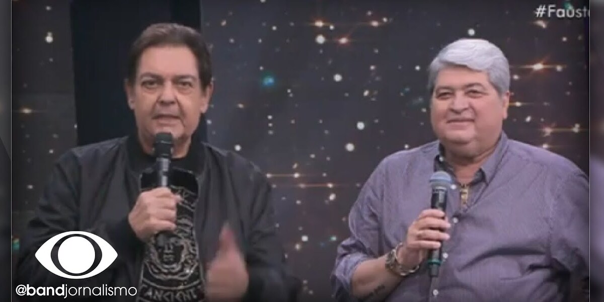 José Luiz Datena em homenagem no "Faustão na Band" (Foto Reprodução/YouTube)