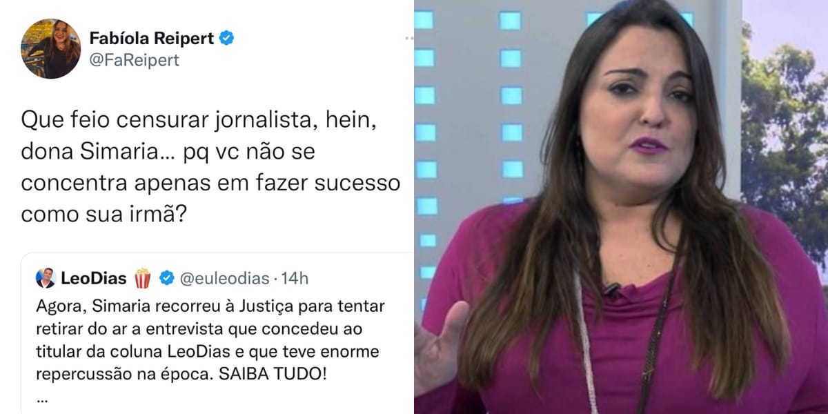 Fabíola Reipert (Reprodução: Twitter)