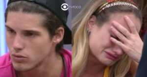 BBB23 - Após esporro ao vivo de Tadeu Schmidt sobre romance abusivo, Bruna toma decisão com Gabriel e faz comunicado (Foto: Reprodução / Globoplay)