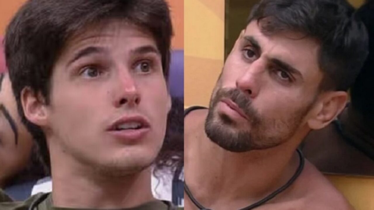 Gabriel Fop e Cara de Sapato tiveram discussão no BBB23  (Foto: Reprodução/ Montagem/ Globo)