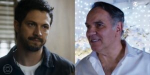 Guerra vira aliado de Oto na novela Travessia (Foto: Montagem/Thais Teles/Reprodução/Globo)