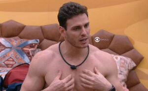 Gustavo Benedeti: participante do Pipoca do BBB23 limpou cômodos e se incomodou ao ver mais sujeira (Foto: Reprodução / Globoplay)