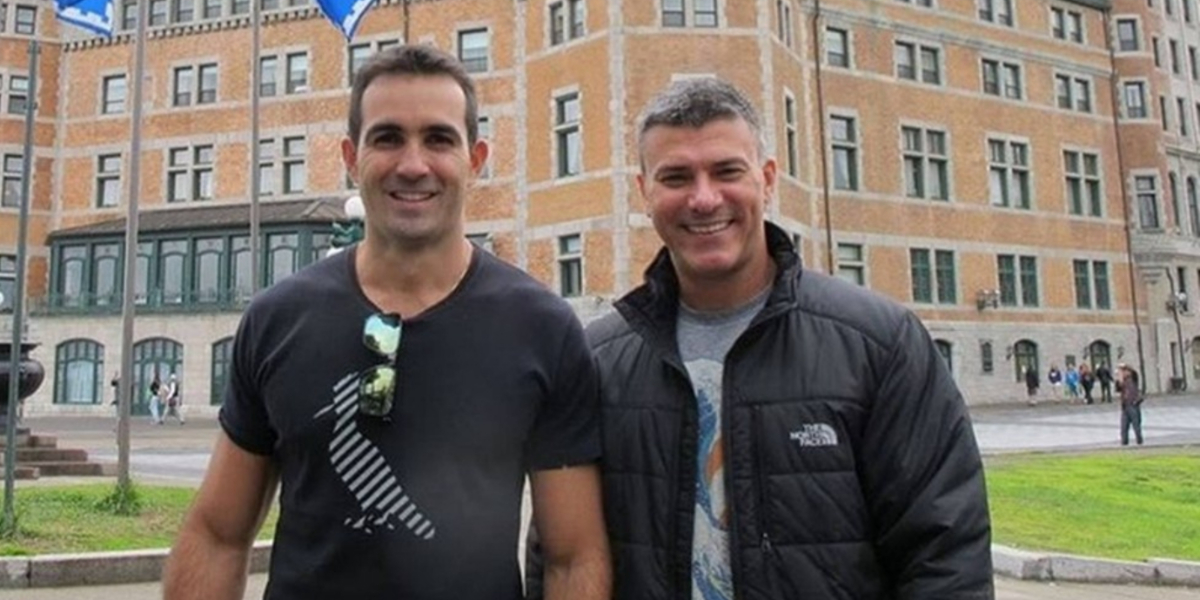 Leonardo Vieira e o marido, Leandro Fonseca - Foto: Reprodução