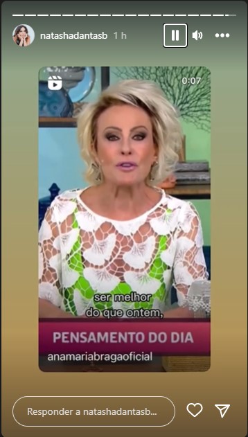 Esposa de William Bonner divulga vídeo com mensagem de Ana Maria - Foto: Reprodução