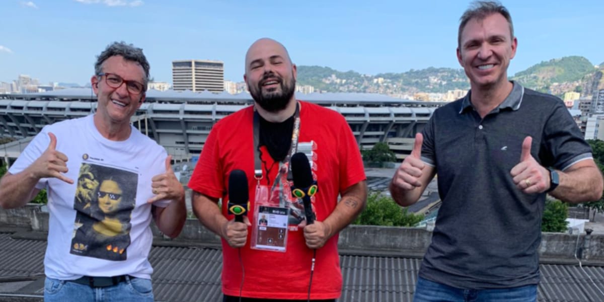 Neto, Kascão e Veloso fazem parte do programa "Donos da Bola" (Foto: Reprodução/Internet)