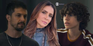 Travessia - Oto enfrenta Ari, Helô leva facada pelas costas e Rudá entrega Moretti para Guida (Foto: Reprodução / Globo / Montagem TV Foco)