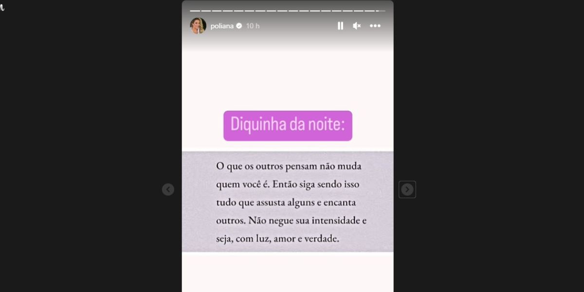 Poliana Rocha, esposa de Leonardo, reflete sobre importância de ser quem realmente é mesmo com os julgamentos (Foto: Suzana Maria / Reprodução Instagram)