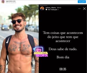 Rapaz vaza ida ao BBB23, acaba desclassificado e traz mensagem enigmática: "Tem que acontecer" (Foto: Reprodução / Instagram)