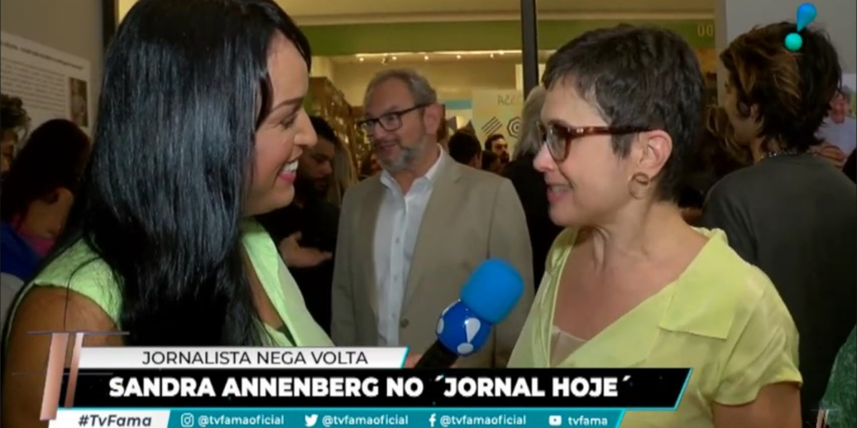 Sandra Annenberg concedeu uma entrevista ao TV FAMA, da RedeTV! - Foto: Reprodução