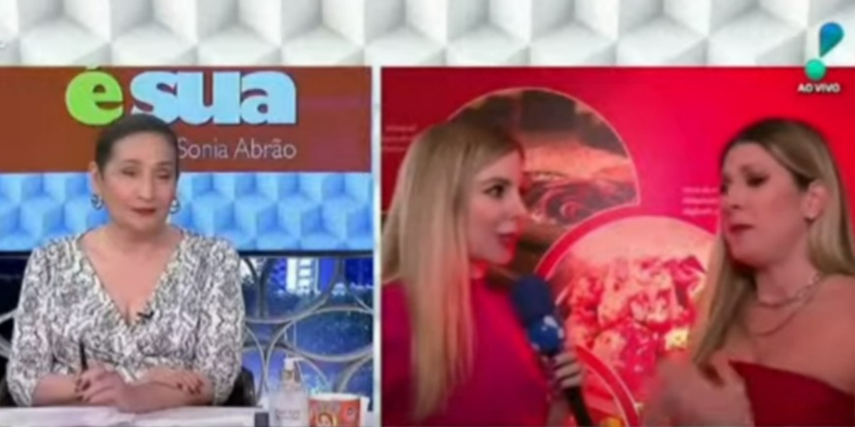 Sonia Abrão reagiu a imitação de Dani Calabresa (Foto: Reprodução/RedeTV!)