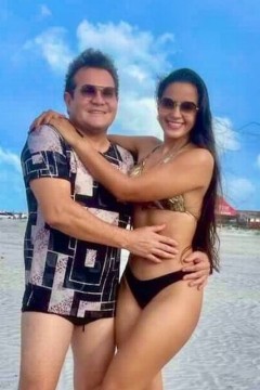 Ximbinha aparece com mulher que foi acusada de causar sua separação com Joelma - Foto Reprodução