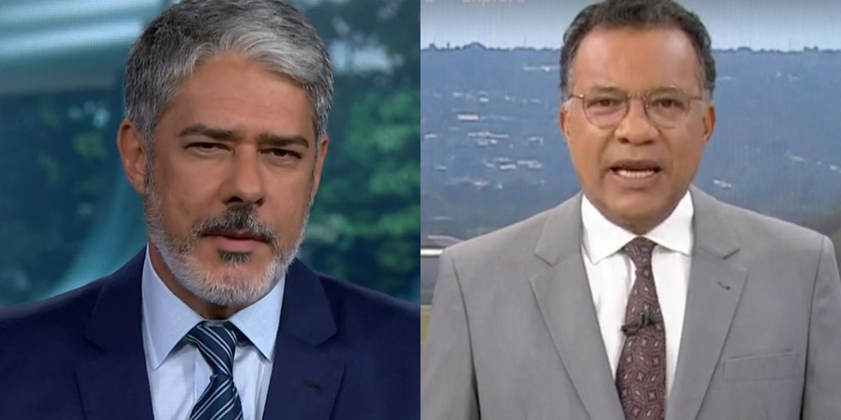 Durante o "Jornal Nacional", da Globo, William Bonner chamou os bolsonaristas radicais de terroristas devido ao ato antidemocrático do dia 08 de janeiro e fez o que nem Heraldo Pereira conseguiu (Foto:Reprodução / Globo)