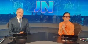 William Bonner e Renata Vasconcellos no Jornal Nacional (Foto: Reprodução)