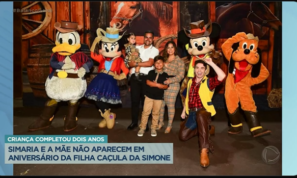 Imagens da festinha da filha de Simone que foi exibida na 