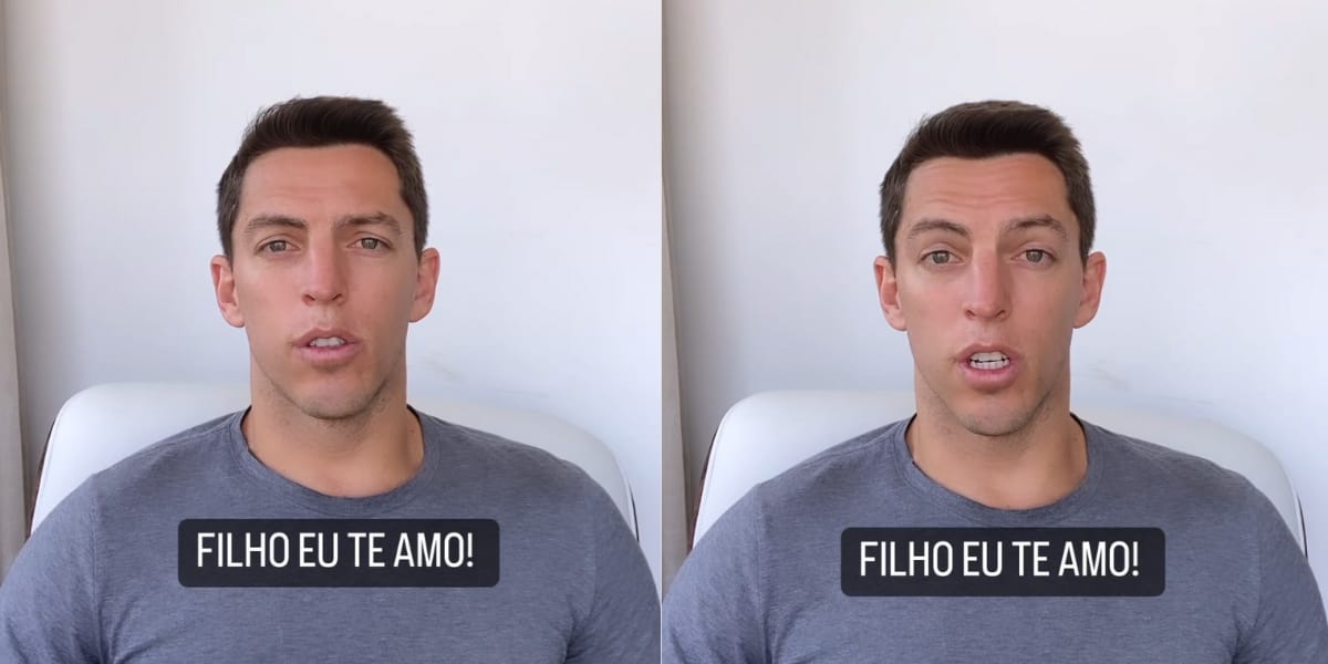 Amaury Nunes fez uma bela declaração ao filho, meses depois de seu término (Reprodução: Instagram)