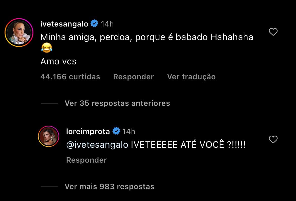 Após vídeo "irritada" pelo marido Léo Santana,  Lore Improta manda recado a Ivete e Jojo e web vai à loucura  - Foto Reprodução Instagram