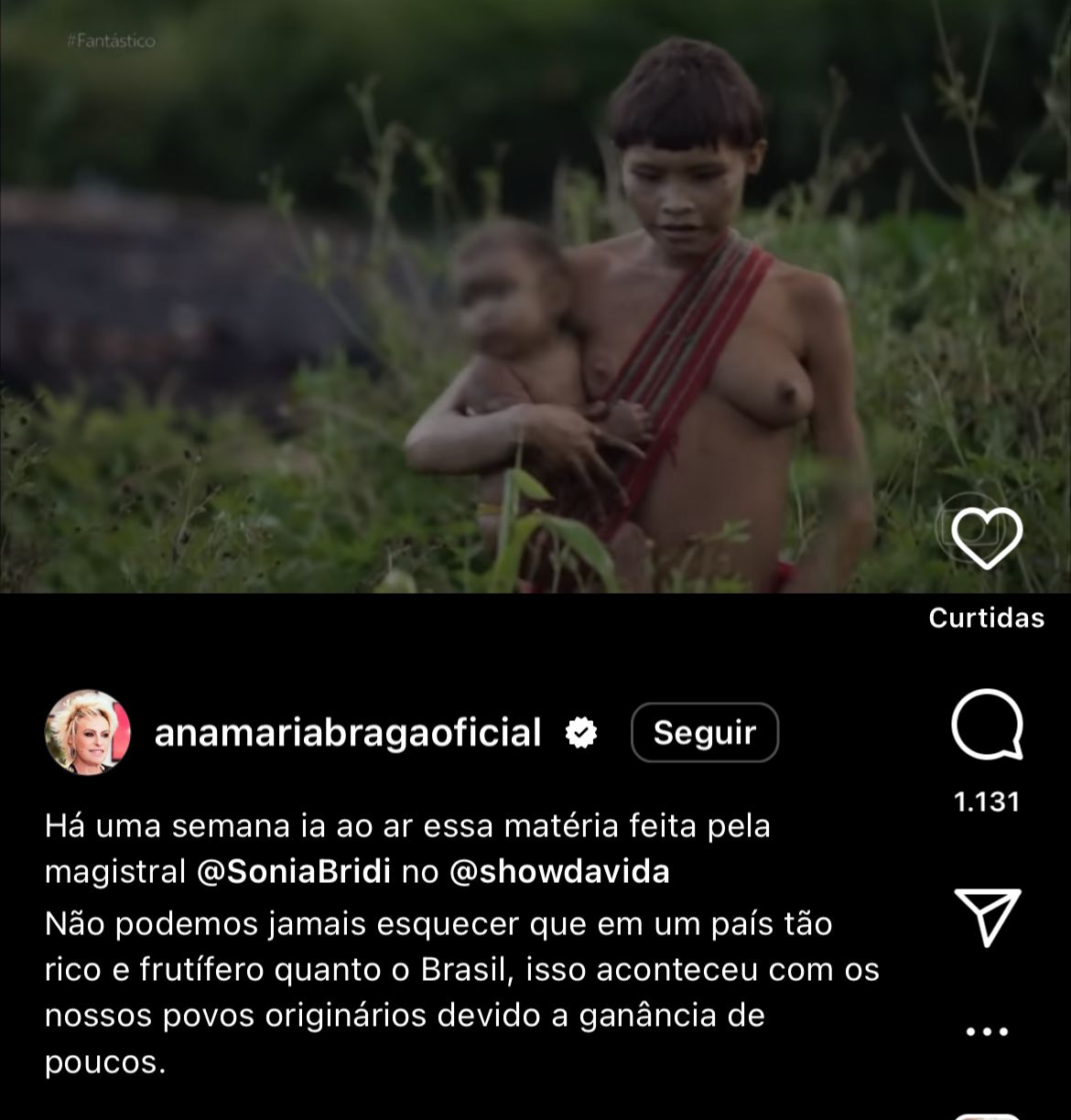 Apresentadora do Mais Você, Ana Maria Braga, não esconde impacto o que vê na Globo e manda um recado importante a todos os brasileiros - (Foto: Reprodução Instagram)