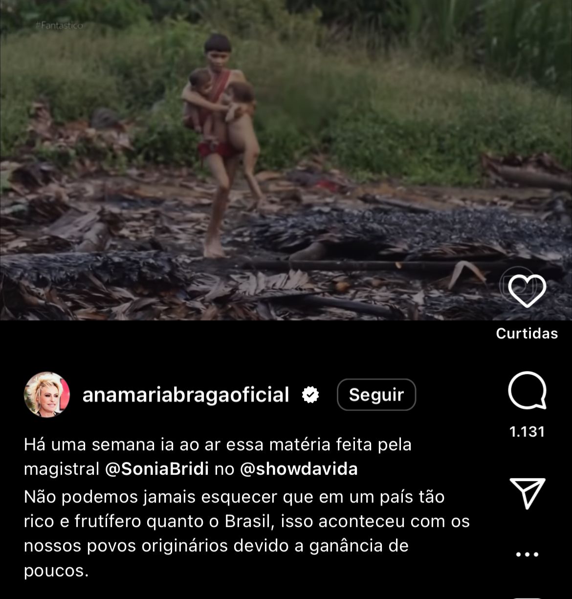 Apresentadora do Mais Você, Ana Maria Braga, não esconde impacto o que vê na Globo e manda um recado importante a todos os brasileiros - (Foto: Reprodução Instagram)