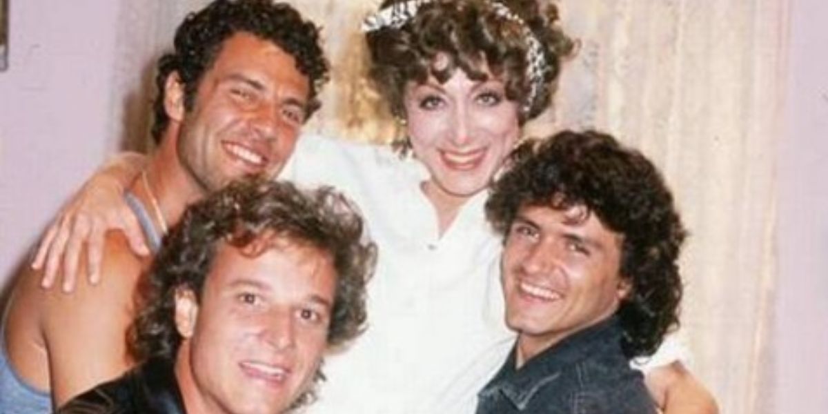 Aracy Balabanian, Marcello Novaes, Jandir Ferrari e Gerson Brenner em Rainha da sucata Foto - Globo-Arquivo