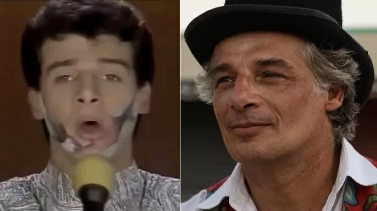 Carlos Cesare no Qual É a Música e atualmente - Foto Reprodução Montagem