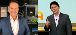 Edu Ribeiro e César Filho são 'vizinhos' na programação matinal da Record- Foto: Montagem/TV Foco