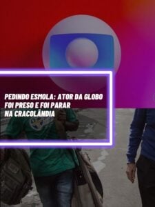 Este é o ator da Globo que vive pedindo esmola e foi parar na Cracolândia (Foto - Reprodução Internet).