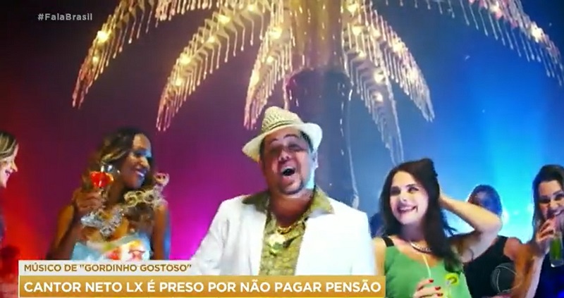 Fala Brasil repercurtiu a prisão de Neto LX, autor da música Gordinho Gostoso