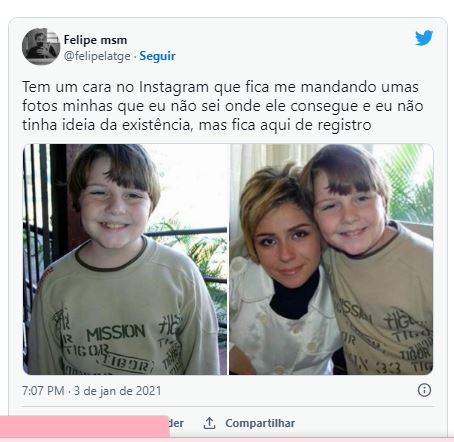 Felipe Latgé, que deu vida ao Otávio em Da Cor do Pecado, hoje está barbudo, fora da TV e com profissão comum - Foto Reprodução Twitter