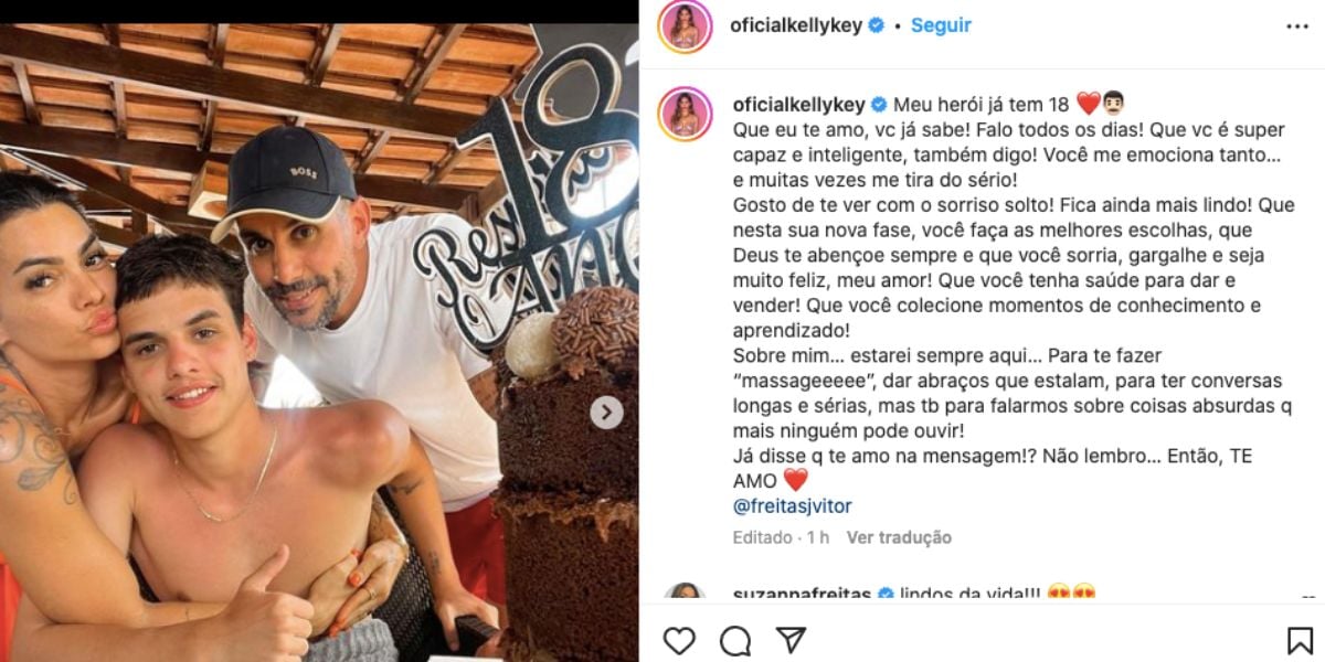 Filho gato de Kelly Key cresceu e é um dos mais lindo do Brasil (Foto: Reprodução / Instagram ) 