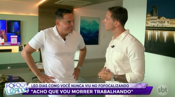 Léo Dias abre as portas do seu apartamento no SBT - Foto Reprodução SBT