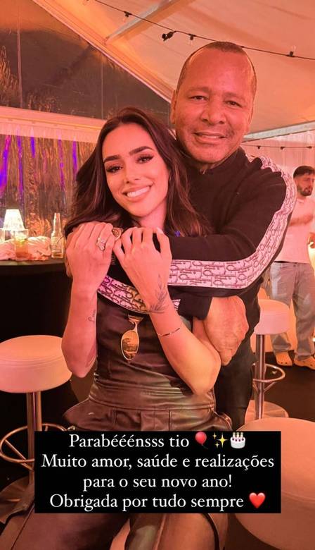 Bruna Biancardi mantém ótima relação com pai de Neymar (Foto: Reprodução / Instagram)