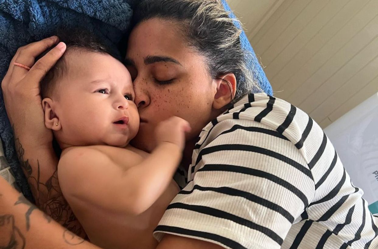 Mc Loma usou as redes sociais para comemorar os 5 meses de sua filha, Melanie (Reprodução - Instagram)