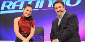 Milene Pavorô trabalha com Ratinho no SBT (Foto: Reprodução/ SBT)