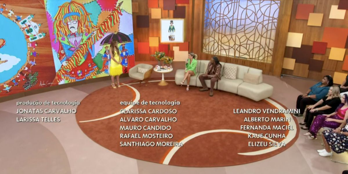 Patrícia Poeta e Manoel Soares (Foto: Reprodução / Encontro da Globo)