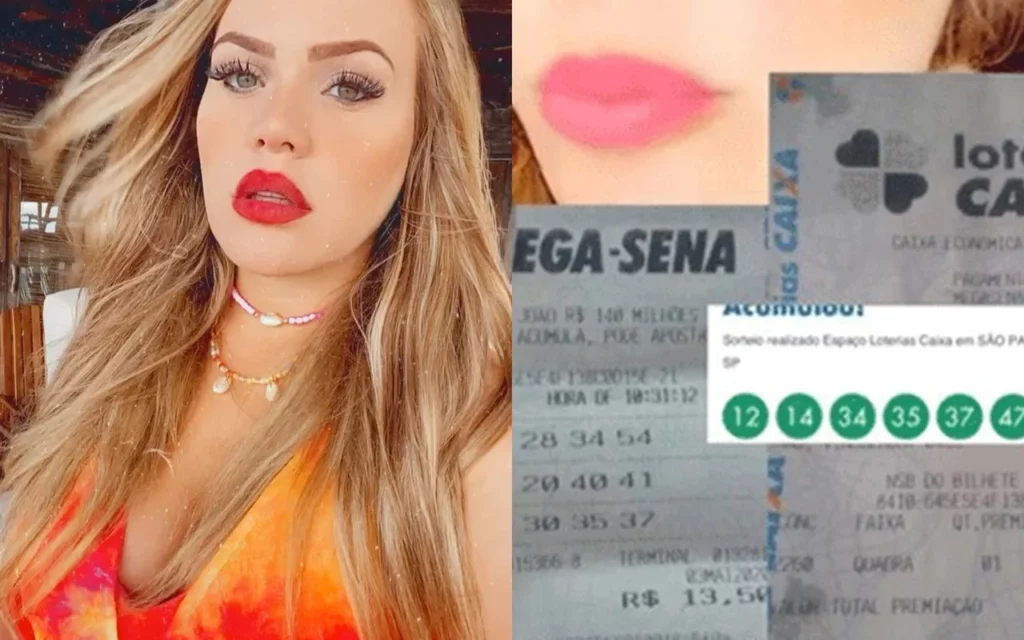 Paulinha Leite, ex-BBB11, já ganhou mais de 40 vezes na loteria - Foto Montagem TV Foco