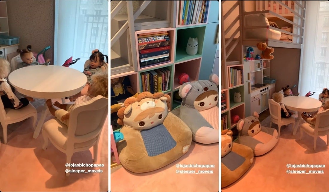 César Tralli mostra quarto de brinquedos da sua filha - Foto Reprodução Instagram