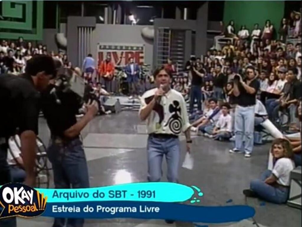 Serginho Groisman no Programa Livre em 1991