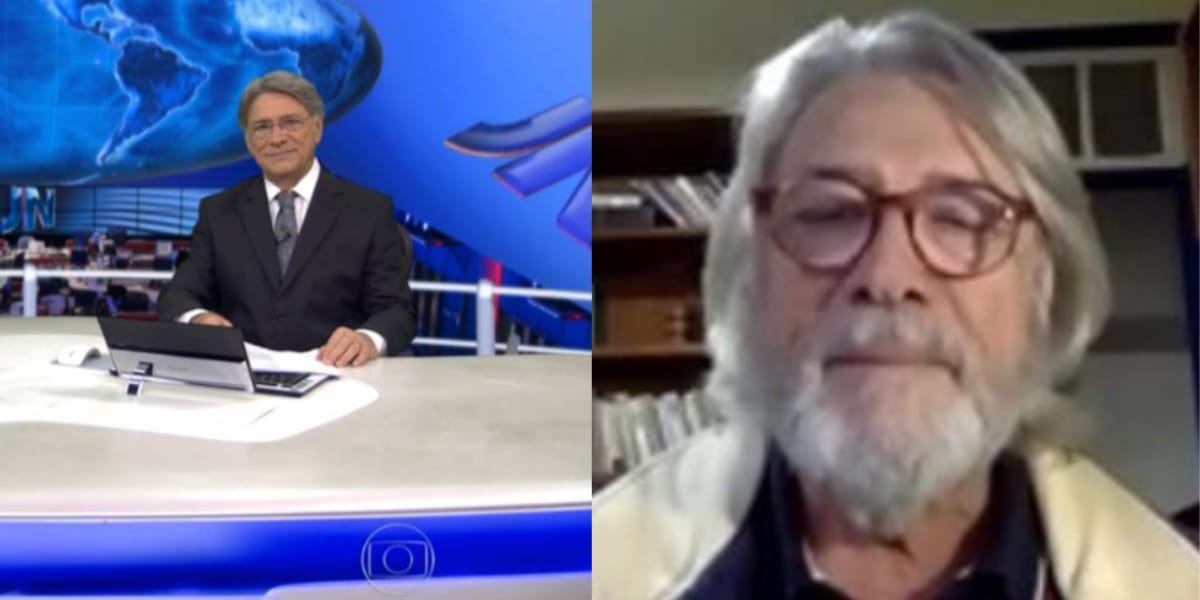 Sérgio Chapelin está morando no meio do mato (Reprodução: Montagem TV Foco)